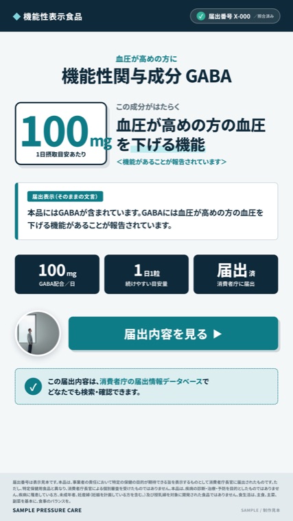 GABA ／ 血圧が高めの方に